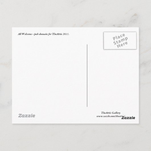 Welkom - Briefkaart (Achterkant)