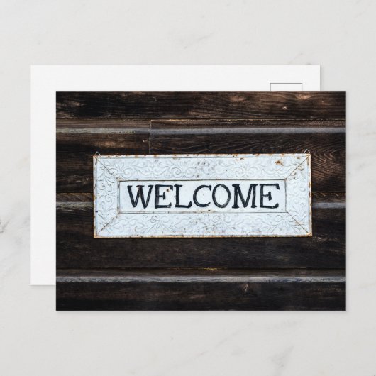 Welkom briefkaart (Voorkant / Achterkant)