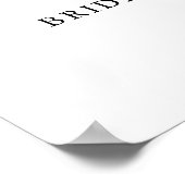 Welkom Bruids Shower Thee Party Roze Waterverf Poster (Hoek)