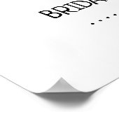 Welkom Bruids Tea Shower Citroenen Citrus Bord Poster (Hoek)