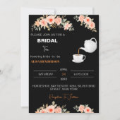 Welkom Bruids theepartij Thee Shower Decoraties Kaart (Voorkant)