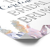 Welkom Bruidsbrunch Succulent Bord Poster (Hoek)