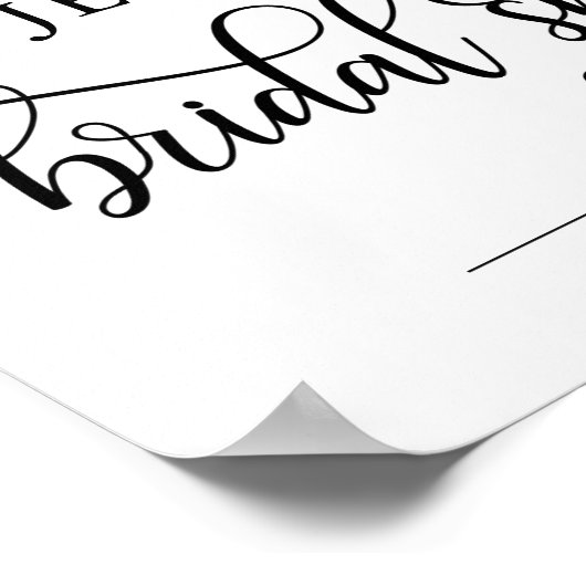 Welkom Bruidsfeest Bloem Roze WELKOM BORD Poster (Hoek)