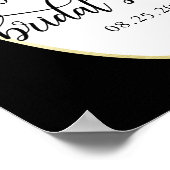 Welkom Bruidsfeest Bloemig WELKOM BORD Poster (Hoek)