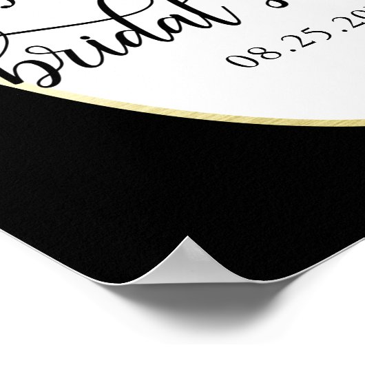 Welkom Bruidsfeest Bloemig WELKOMSBORD Poster (Hoek)