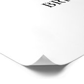 Welkom Bruidsfeest Citroen & Rozen Poster (Hoek)