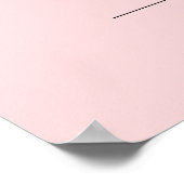 Welkom Bruidsfeest Hart Roze WELKOMTEKEN Poster (Hoek)