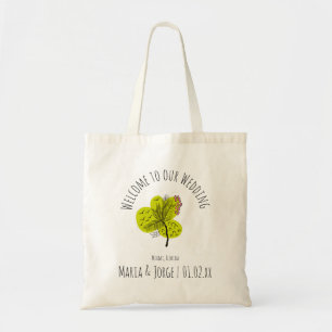 Welkom bruiloft Bag Palm Tree Art Tote Bag
