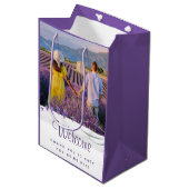 Welkom bruiloft Dank je cadeau Medium Cadeauzakje (Voorkant Gekanteld)