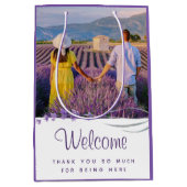 Welkom bruiloft Dank je cadeau Medium Cadeauzakje (Voorkant)