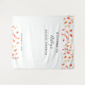 Welkom Bruiloft Feestje Herfst Herfstloof Bladeren Wandkleed (Voorkant (horizontaal))