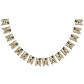 Welkom bruiloft Golden Glitter Bride Groom Vlaggetjes (Alle)