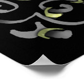 Welkom bruiloft Halloween LOVE Rozen 24x36 Poster (Hoek)