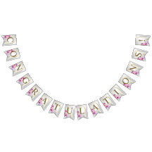 Welkom Bruiloft Kleurrijke Roze Bloemen Gouden