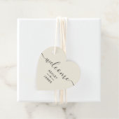 Welkom bruiloft Label, bruiloft Welkomstcadeau Lab Bedankjes Labels (In situ)