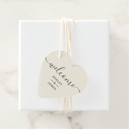 Welkom bruiloft Label, bruiloft Welkomstcadeau Lab Bedankjes Labels (In situ)