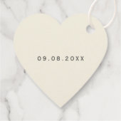 Welkom bruiloft Label, bruiloft Welkomstcadeau Lab Bedankjes Labels (Achterkant)