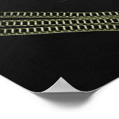 Welkom bruiloft LOVE Gothic Red Roses 24x36 Poster (Hoek)