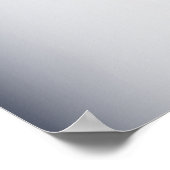 Welkom bruiloft Navy Blue Floral Modern Poster (Hoek)