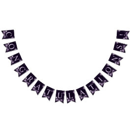 Welkom bruiloft Paars Floral Violet Lijst Vlaggetjes