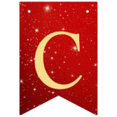 Welkom bruiloft Partij Golden Bird Hearts Red Shin Vlaggetjes (Eerste vlag)