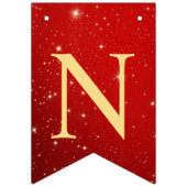 Welkom bruiloft Partij Golden Bird Hearts Red Shin Vlaggetjes (Derde vlag)