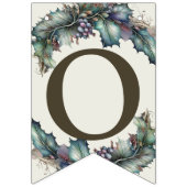 Welkom bruiloft Partij Groene Paarse Leaves Elegan Vlaggetjes (Tweede vlag)