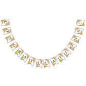 Welkom bruiloft Partij Oranje Gele Rode Floral Vlaggetjes (Alle)