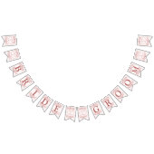 Welkom bruiloft Perzisch Roze Decor Modern Vlaggetjes (Alle)