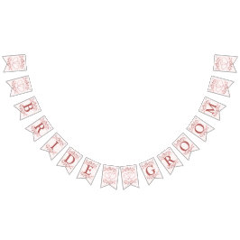 Welkom bruiloft Perzisch Roze Decor Modern Vlaggetjes