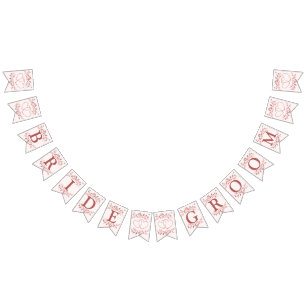 Welkom bruiloft Perzisch Roze Decor Modern Vlaggetjes