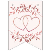 Welkom bruiloft Perzisch Roze Decor Modern Vlaggetjes (Tweede vlag)