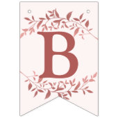 Welkom bruiloft Perzisch Roze Decor Modern Vlaggetjes (Derde vlag)