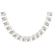 Welkom bruiloft Pink Floral Silver Elegant Vlaggetjes (Alle)