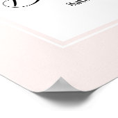 Welkom Bruiloft Poster teken Zomer Bloemen (Hoek)