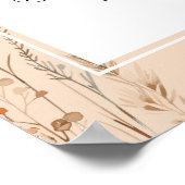 Welkom Bruiloft Poster teken Zomer Boho (Hoek)