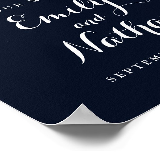 Welkom bruiloft Teken Rustic Bourgogne Floral Poster (Hoek)