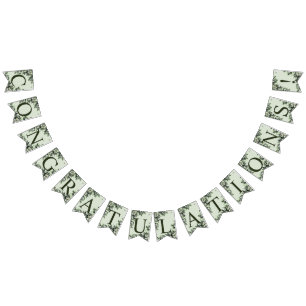 Welkom bruiloft van Greenery Floral Leaves Vlaggetjes