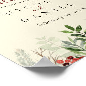 Welkom bruiloft | Winterteken van Berry Poster (Hoek)