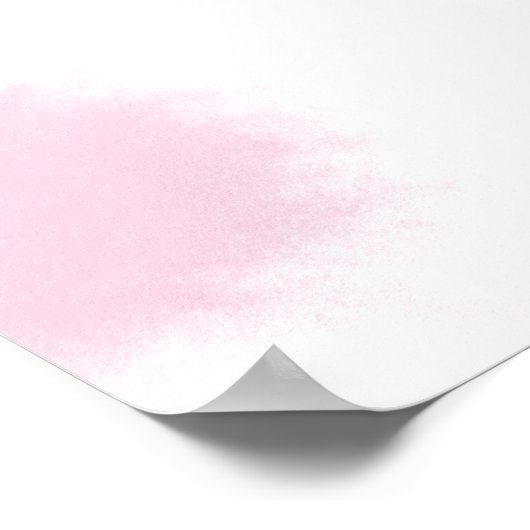 Welkom Bubble Tea Baby shower Welkom Poster (Hoek)