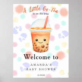 Welkom Bubble Tea Baby shower Welkom Poster