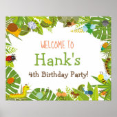 Welkom bug Insect Sign Poster (Voorkant)