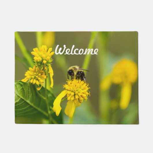 Welkom Bumblebee Doormat Deurmat (Voorkant)