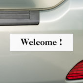 Welkom! Bumpersticker (Op auto)