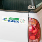 Welkom, buurman! Schoolbus Bumpersticker (Op Truck)