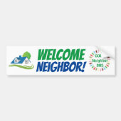 Welkom, buurman! Schoolbus Bumpersticker (Voorkant)