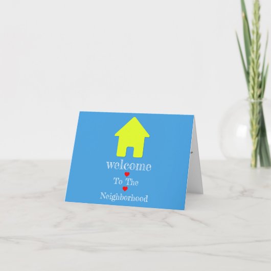 Welkom Buurt Wenskaart Kaart (Voorkant)