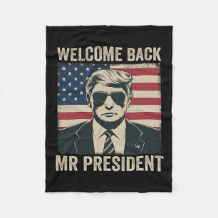 Welkom Byck Mr President Donald Trump Overwinning Fleece Deken