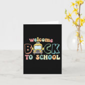 Welkom Byck op de schoolbus Kaart (Gele Bloem)