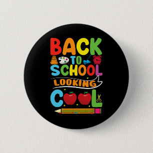 Welkom Byck Op School Eerste Dag Van School Leraar Ronde Button 5,7 Cm